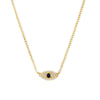 Wholesale 925 Sterling Silver Devil's Eye Necklace With Zircon Inlay Electroplated
