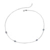 Wholesale 925 Sterling Silver Devil's Eye Necklace With Zircon Inlay Electroplated