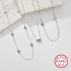Wholesale 925 Sterling Silver Devil's Eye Necklace With Zircon Inlay Electroplated