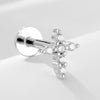 Wholesale 925 Sterling Silver Diamond Cross Cartilage Piercing Earrings For Women