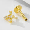 Wholesale 925 Sterling Silver Diamond Cross Cartilage Piercing Earrings For Women