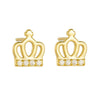 Wholesale 925 Sterling Silver Diamond Crown Earrings For Women
