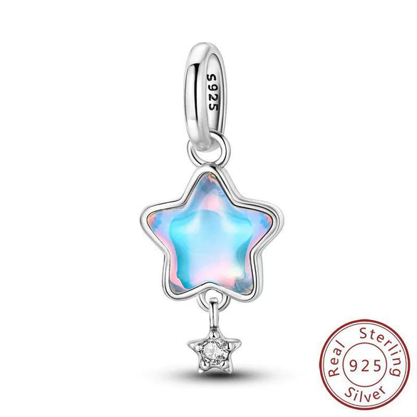 Wholesale 925 Sterling Silver Diy Accessories With Fourleaf Clover Life Tree Hummingbird Lily Orchid Beads Star Sister Pendant In Original Design With Dripping Oil Processing