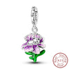 Wholesale 925 Sterling Silver Diy Accessories With Fourleaf Clover Life Tree Hummingbird Lily Orchid Beads Star Sister Pendant In Original Design With Dripping Oil Processing