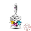 Wholesale 925 Sterling Silver Diy Accessories With Fourleaf Clover Life Tree Hummingbird Lily Orchid Beads Star Sister Pendant In Original Design With Dripping Oil Processing