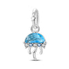 Wholesale 925 Sterling Silver Diy Accessories With Jellyfish Shell Starfish Coral Elements And Dripping Oil Design For Women