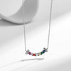 Wholesale 925 Sterling Silver Dopamine Rainbow Smile Pendant Allmatching Necklace For Women With Diamond Design