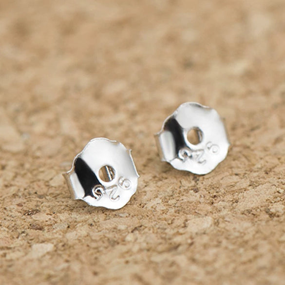 Wholesale 925 Sterling Silver Earplugs Jewelry With Antidrop Butterfly Design And Electroplating Treatment