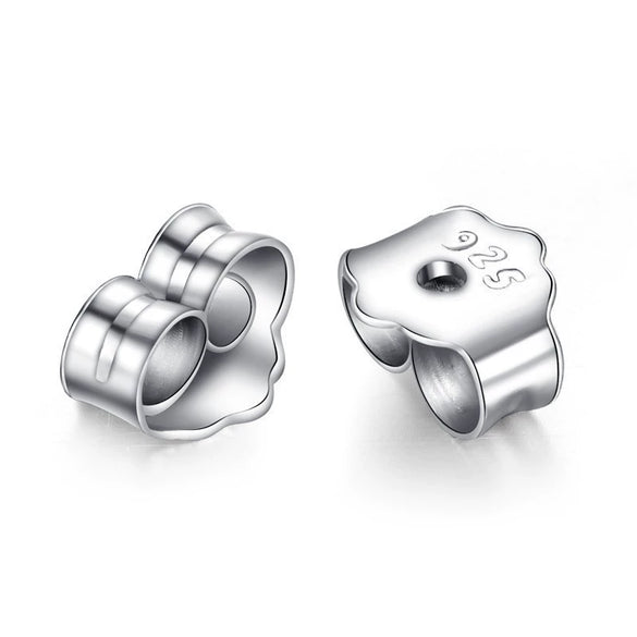 Wholesale 925 Sterling Silver Earplugs Jewelry With Antidrop Butterfly Design And Electroplating Treatment