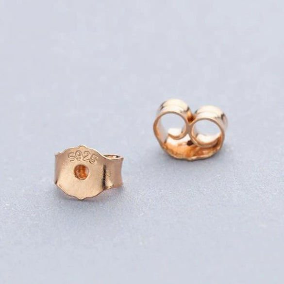 Wholesale 925 Sterling Silver Earplugs Jewelry With Antidrop Butterfly Design And Electroplating Treatment