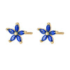 Wholesale 925 Sterling Silver Earrings For Women With Petal Design And Geometric Pattern Electroplated