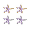 Wholesale 925 Sterling Silver Earrings For Women With Petal Design And Geometric Pattern Electroplated