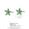 Wholesale 925 Sterling Silver Earrings For Women With Petal Design And Geometric Pattern Electroplated