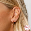 Wholesale Sterling Silver Earrings With Devil's Eye Stars Moon Water Drops Zircon Pendants And Geometric Design