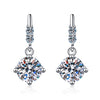 Wholesale 925 Sterling Silver Earrings With Flower Pattern And Electroplating Treatment