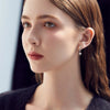 Wholesale 925 Sterling Silver Electroplated 18K Gold Sixpointed Star Earrings For Women