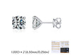 Wholesale 925 Sterling Silver Fashion Elegant Fragrant Style Geometric Fourclaw Diamond Earrings For Women