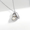 Wholesale 925 Sterling Silver Fashion Pearl Pod Pendant Necklace For Women With Electroplating