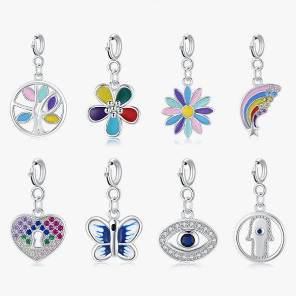 Wholesale Sterling Silver Fashion Simple Pendant With Geometric Pattern And Cross Chain For Women Lovely Style