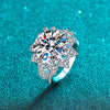 Wholesale 925 Sterling Silver Female Ring With Geometric Design And Plated Pt950 Gold Treatment