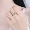 Wholesale 925 Sterling Silver Female Ring With Heart Shape Angel Kiss Design And Plating Process