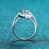 Wholesale 925 Sterling Silver Female Ring With Heart Shape Angel Kiss Design And Plating Process