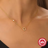 Wholesale 925 Sterling Silver Five Petal Flower Hollow Out Geometric Clavicle Chain Necklace With Electroplating Treatment