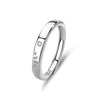 Wholesale 925 Sterling Silver Flower Pattern Allmatch Adjustable Couple Ring