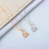 Wholesale Sterling Silver Fork Spoon Pattern Necklace With Electroplating Process