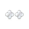 Wholesale 925 Sterling Silver Fourleaf Clover Earrings Necklace Bracelet Set For Women With Seiko Processing And Plant Flower Pattern