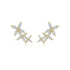 Wholesale 925 Sterling Silver Fourleaf Clover Pendant Necklace And Earrings Set For Women With Electroplating In Fashion Style