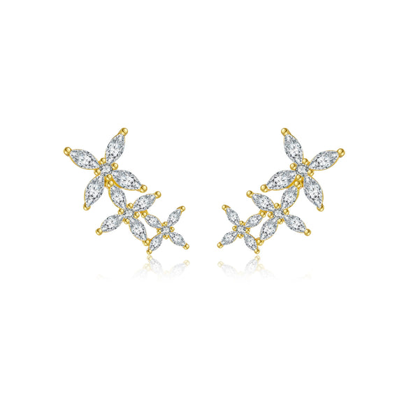 Wholesale 925 Sterling Silver Fourleaf Clover Pendant Necklace And Earrings Set For Women With Electroplating In Fashion Style