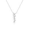 Wholesale 925 Sterling Silver Fourleaf Clover Pendant Necklace And Earrings Set For Women With Electroplating In Fashion Style