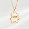 Wholesale Sterling Silver 925 Geometric Bear Shell Pendant Necklace For Women