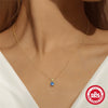 Wholesale 925 Sterling Silver Geometric Birthday Necklace For Women With Electroplating And Zircon Simple Ins Style