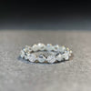 Wholesale 925 Sterling Silver Geometric Bubble Round Ring With Electroplating