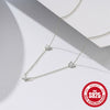 Wholesale 925 Sterling Silver Geometric Butterfly Tassel Clavicle Chain Necklace For Women With Electroplating