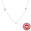 Wholesale 925 Sterling Silver Geometric Butterfly Tassel Clavicle Chain Necklace For Women With Electroplating