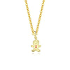 Wholesale 925 Sterling Silver Geometric Christmas Tree Niche Style Necklace With Electroplating For Women