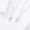 Wholesale 925 Sterling Silver Geometric Cross Necklace For Women