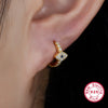 Wholesale 925 Sterling Silver Geometric Devil's Eye Earrings Set With Zircon Electroplated For Women