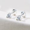 Wholesale 925 Sterling Silver Geometric Diamond Earrings For Women