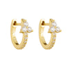 Wholesale 925 Sterling Silver Geometric Diamond Earrings For Women