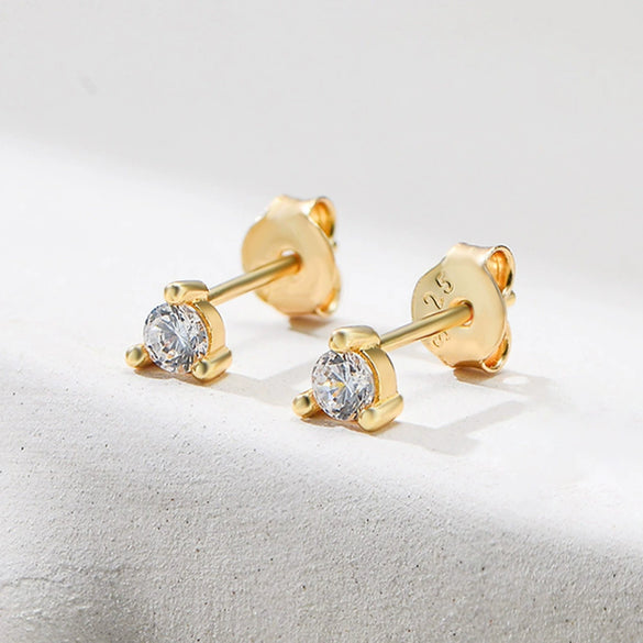 Wholesale 925 Sterling Silver Geometric Diamond Earrings For Women