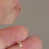 Wholesale 925 Sterling Silver Geometric Diamond Earrings
