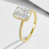 Wholesale 925 Sterling Silver Geometric Diamondencrusted Zircon Set Ring For Women