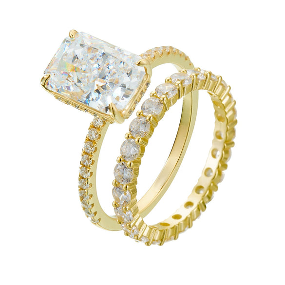 Wholesale 925 Sterling Silver Geometric Diamondencrusted Zircon Set Ring For Women