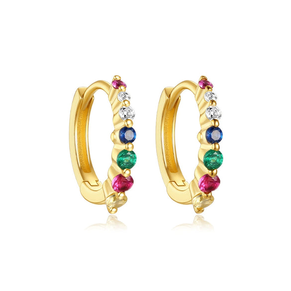 Wholesale 925 Sterling Silver Geometric Ear Buckle Earrings With Electroplating For Women