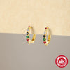 Wholesale 925 Sterling Silver Geometric Ear Buckle Earrings With Electroplating For Women