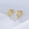 Wholesale Sterling Silver Geometric Earrings For Women Set With Precious Stones